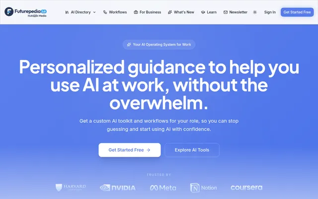 Futurepedia submission screenshot